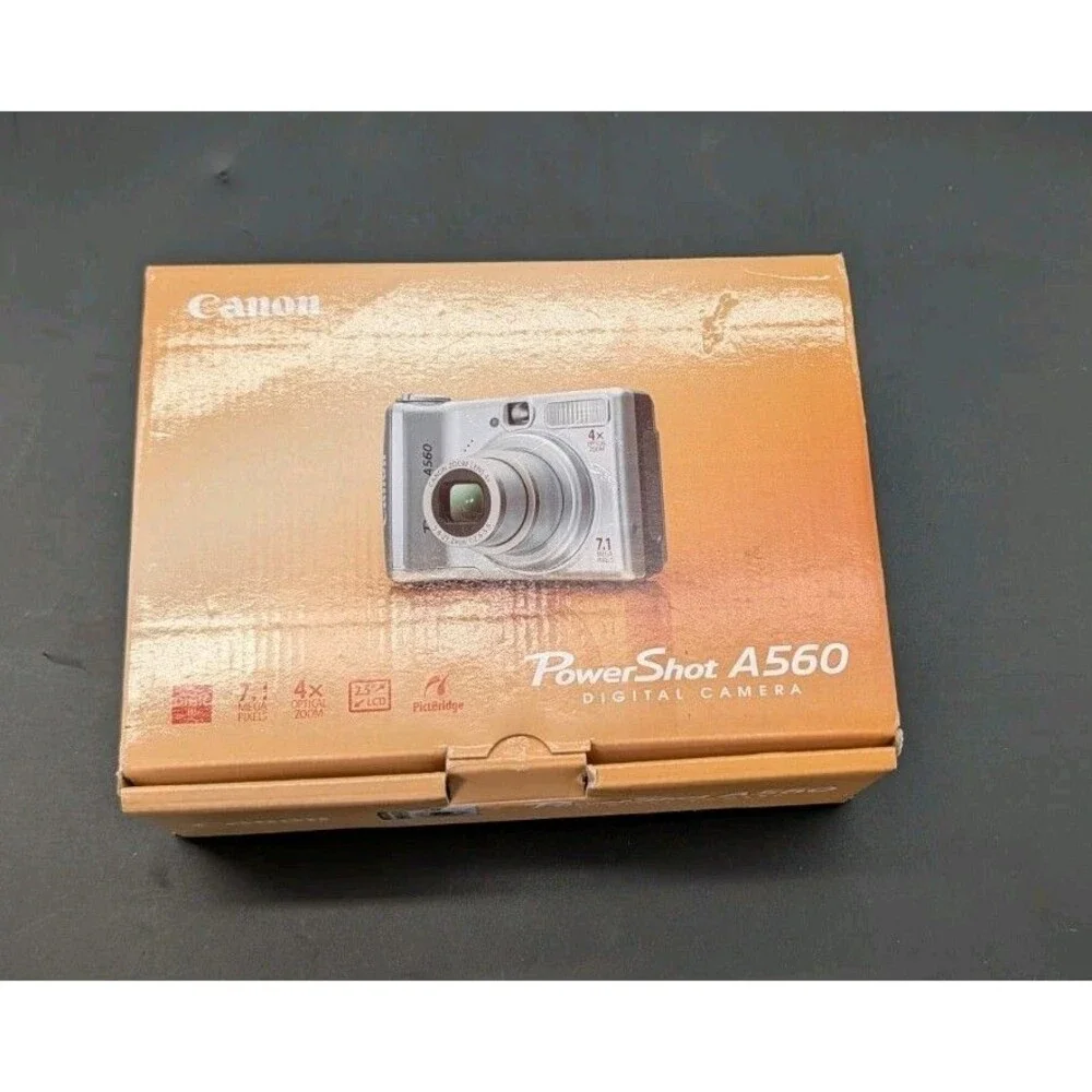 Canon PowerShot A560 7.1 MP Digital Camera With 4x Optical Zoom Silver No Card